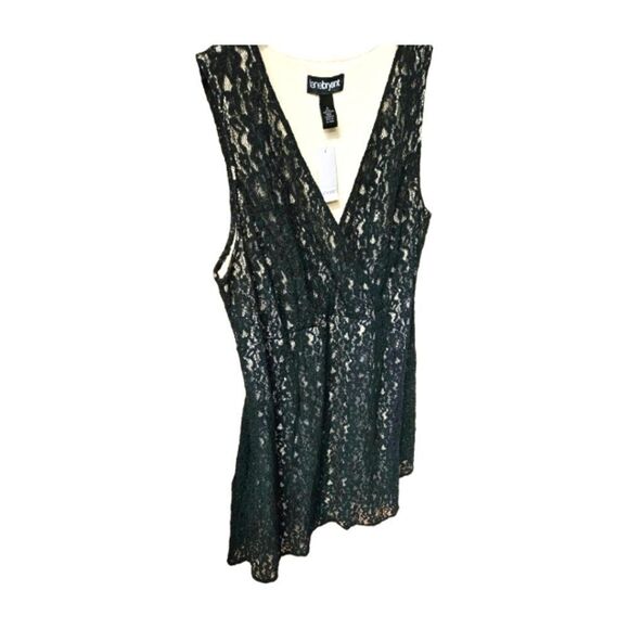 NEW Lane Bryant Plus Size Black Lace Overlay Midi Cocktail Dress. - Picture 5 of 12